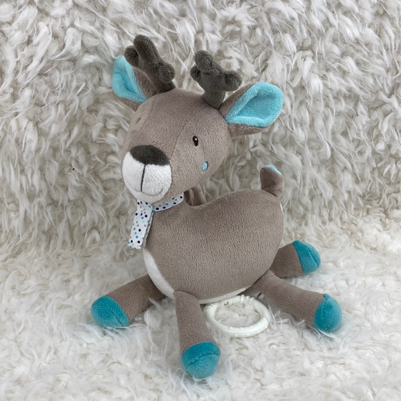 Pusblu Baby Deer Plush Stuffed Animal Musical Pull Toy 10” German - Picture 1 of 13